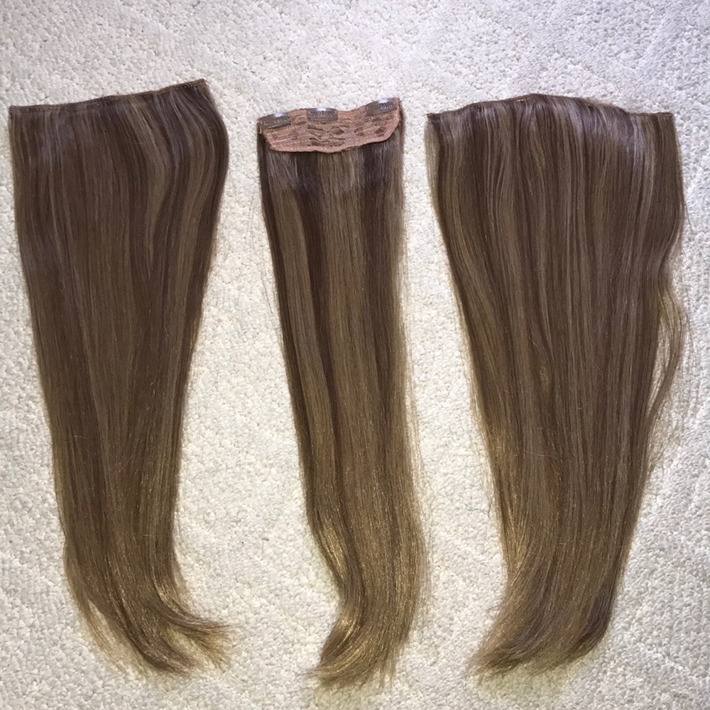 300g synthetic clip in hair extensions!!